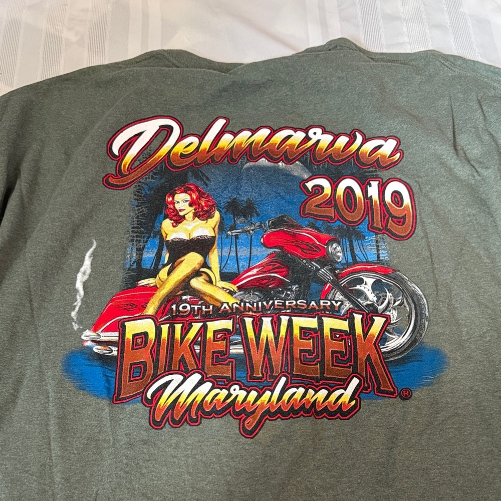 Gildan Gray Delmarva Bike Week 2019 Tee